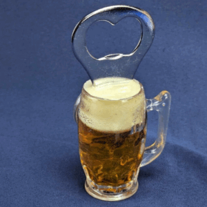 Foamy Beer Mug Bottle Opener Handhel Vintage Fridge Magnet Bar Man Cave
