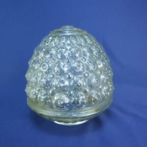 Vintage Acorn-Shaped Knob Texture Clear Glass Ceiling or Wall Fixture Shade