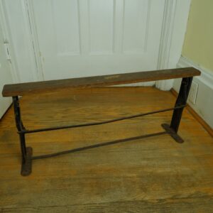 Antique SpicanSpan Crepe Paper Steel Roll Cutter–General Store Butcher Rack 28"
