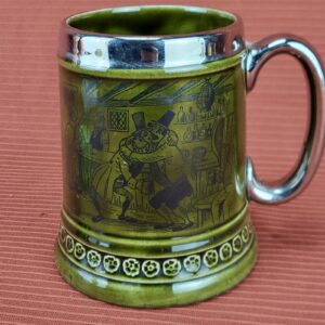 Princess House “Drunk In the Gutter” Earthenware Beer Stein Made In England