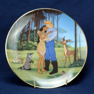 1995 Bradford Exchange POCAHONTAS: LOVE'S EMBRACE Disney Collector Plate