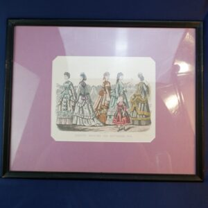 Godey's Fashions For September 1870 - Antique Print Italy - Kimmel Foster NY Ad