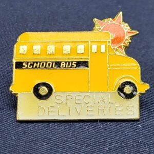 Vintage ~ Fundwares 1989 Special Deliveries School Bus Enamel Pin
