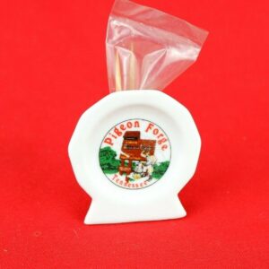 Pigeon Forte Tennessee Small Ceramic Toothpick Holder Souvenir