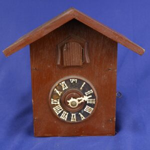 Vtg MCM Black Forest Hubert Herr Triberg Rustic Small Cuckoo Clock Schnitzrein
