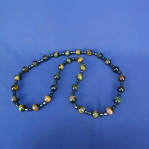 Handcrafted Beaded Necklace with Tiger's Eye and Hematite Beads