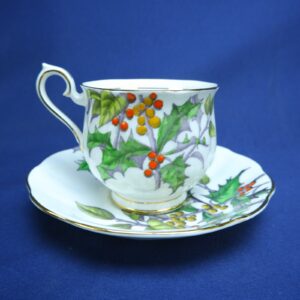 Royal Albert Bone China Teacup & Saucer "Holly" No. 12