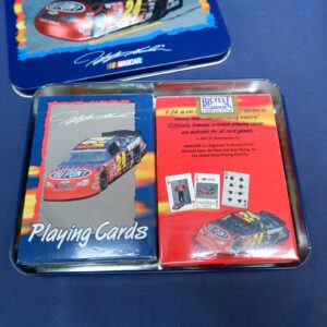 NASCAR Jeff Gordon Playing Cards Collectors Tin with 2 Unopened Decks