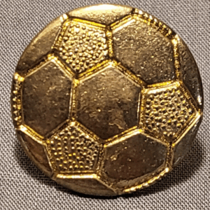 Vintage Soccer Ball Gold Tone Vintage Lapel Hat Pin Brooch - Taiwan
