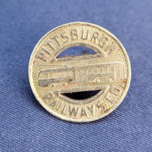Vintage Hand Made Pittsburg Railways Co. Pin - Fare Token
