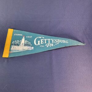 Vintage 12" ETERNAL LIGHT GETTYSBURG PA. Fabric Felt Souvenir Pennant