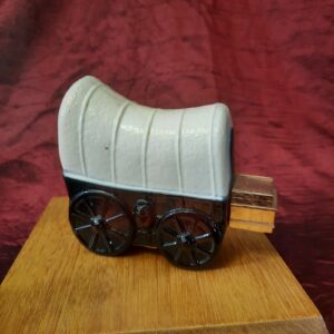 Avon Vintage Antique Spicy Aftershave Covered Wagon Bottle Decanter