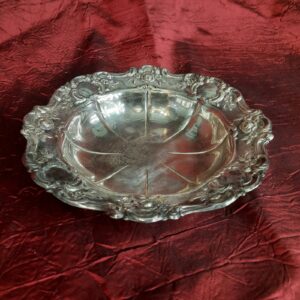 Silver plated Bon-Bon Bowl / Candy Dish 7 1/2"- Towle E.P. 4022 OLD MASTER 1942