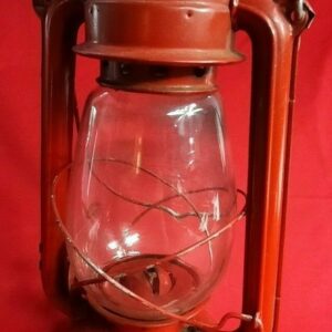 Vintage Red Lantern - The World Light MFY. LTD - No. 707 Globe Brand Lantern