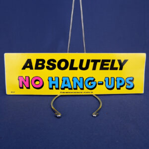 Vtg 1988 Absolutely No Hang-Ups Car Bumper Sticker American Gag Bag Atlanta GA