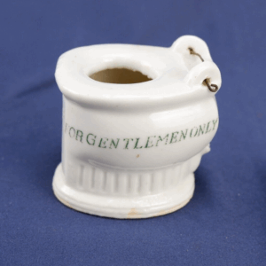 Vtg Japan Porcelain  'For Gentlemen Only' Toilet Bowl, Ashtray Novelty (No Lid)