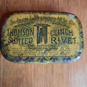 Judson L. Thomson Mfg. Co., Slotted Clinch Rivet Tin