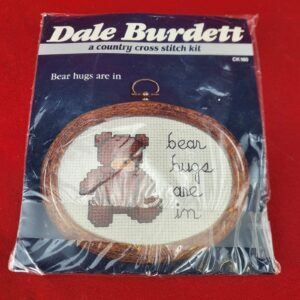 Dale Burdett Cross Stitch Kit CK160 "Bear Hugs are in" NIP