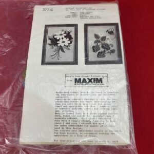 Bucilla Crewel Needlecraft Kit 37716 from Maximum Pair of Miniature Pictures