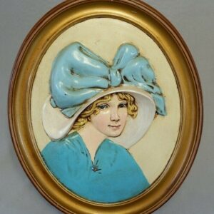 Vintage Duncan Ceramics Inc 1975 - Classical Woman Wall Plaque