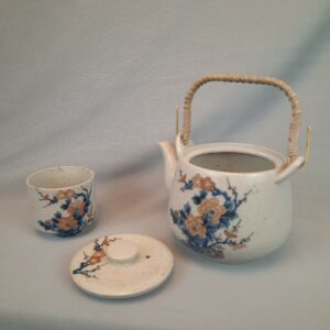 VTG Armbee (San Francisco) 5" Ceramic Tea Pot w/Cherry Blossoms, Made in Japan