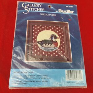 Bucilla Crewel Needlecraft Kit 32385 Wood Duck 5" x 5" Gallery of Stitches