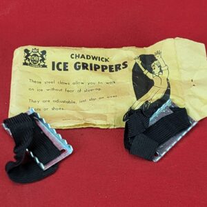 Vintage Pair Chadwick Ice Grippers Original Package Shoe Grips U3