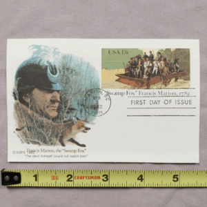 Vintage STAMP US SCOTT UX94 "Swamp Fox F. Marion" 13 CENT 1982 POSTCARD FDC