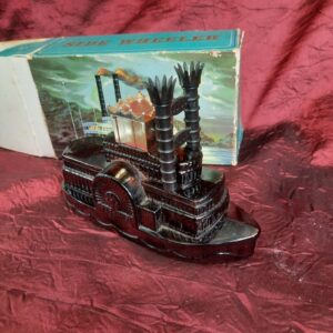 1970s Box & Empty 5 Fl Oz Boat Bottle Avon Side Wheeler Wild Country