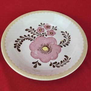 Vintage Royal China Jeanette Company Serving Bowl 11.5" Pink Floral