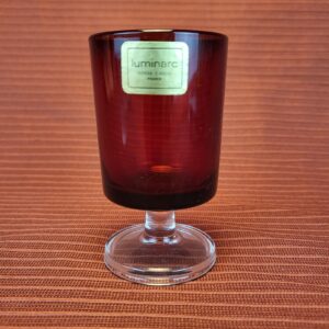 Luminarc France Shot Glass - Ruby Red - 1970's - Stemmed