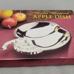 Vintage Collectible Genuine Silver-plated Apple Dish New In Box