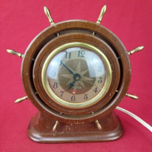 Vintage Seth Thomas Nautical Themed Mantel Clock 1947 E006-004