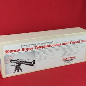 Vintage 500mm Super Telephoto Lens & Tripod Set – Montgomery Ward, Camera Mount