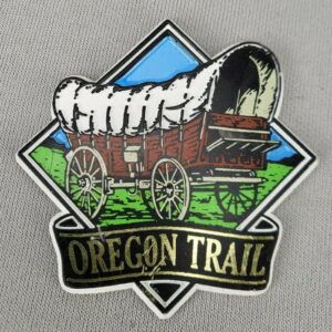 Unique 3D Oregon Trail Rubber Souvenier Refrigerator Magnet with Covered Wagon