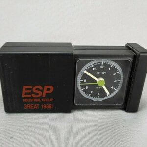 Vintage ESP Industrial Group Promotional Desk Clock Great 1986