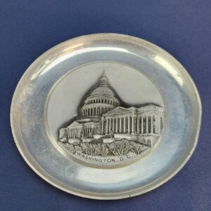 Aluminum ALHPA Switzerland Washinton D.C. Souvenir Plate