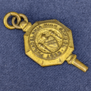 Vintage West Philadelphia High School Graduation Key Fob Pendant Charm