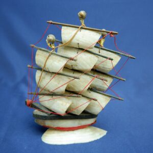 Vintage Made in Japan Small Seashell Hand Crafted Sale Boat