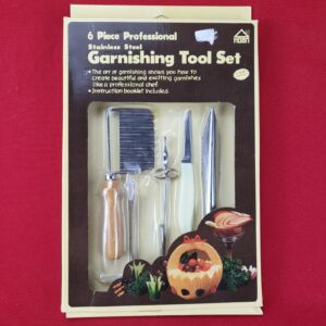 New In Box Vintage Hoan 6 PIECE Professional Stainless Steel Garnishing Tool Set