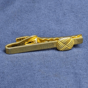 Vintage Gold Tone Tie Clip Pin Clasp