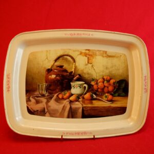 Vintage 1950's ROBERT CHAILLOUX Still Life Metal Serving Tray