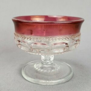 Indiana Glass Lexington Cranberry Ruby Thumbprint Dessert Cup (sm)