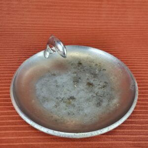 Vintage Crome Metal Dolphin Ashtray Diecasters Inc. USA RARE