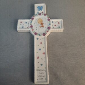 Enesco Precious Moments "Celebrating God's Precious Gift" Cross (# 235601)