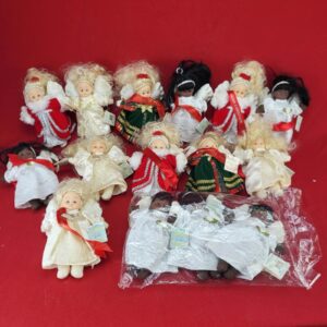 Large Vintage Lot of 15 Original Bean Angel Doll Collectable Dolls