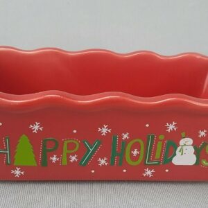 NANTUCKET Mini Loaf Bread Stoneware Baking Dishes - Happy Holidays
