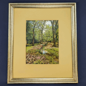 Vintage 3D Metallic Laser Printed Framed Art Picture on Chrome Paper