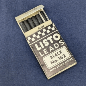 Vintage Listo Lead Black No. 162 Original 5 Unused Made in USA
