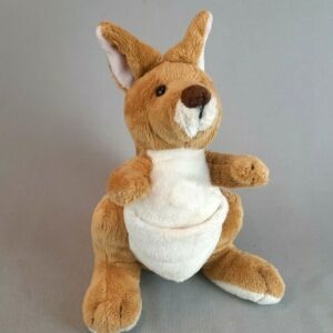 Ganz Plush Kangaroo HM180 Brown Stuffed Animal Webkinz 9" Cute Soft Fun No Code